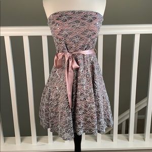 As U Wish Formal strapless dress size Large